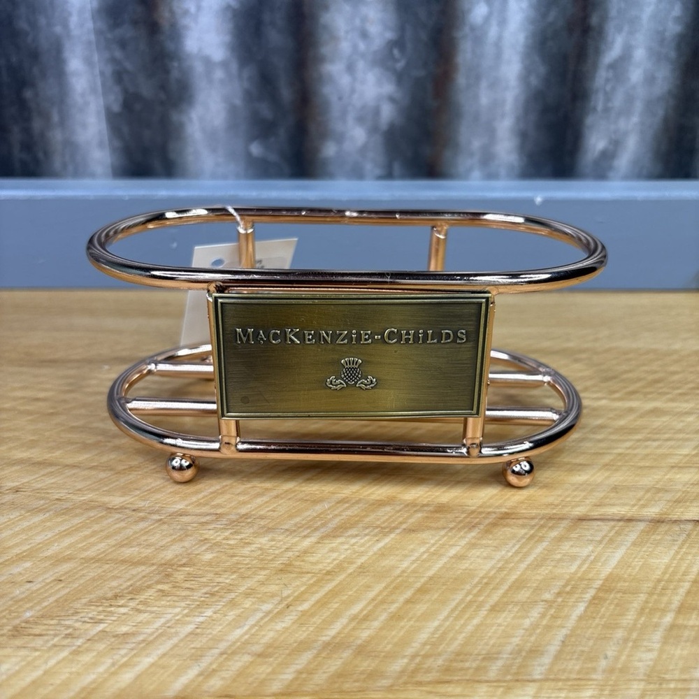 MacKenzie-Childs Gold and Bronze Holder